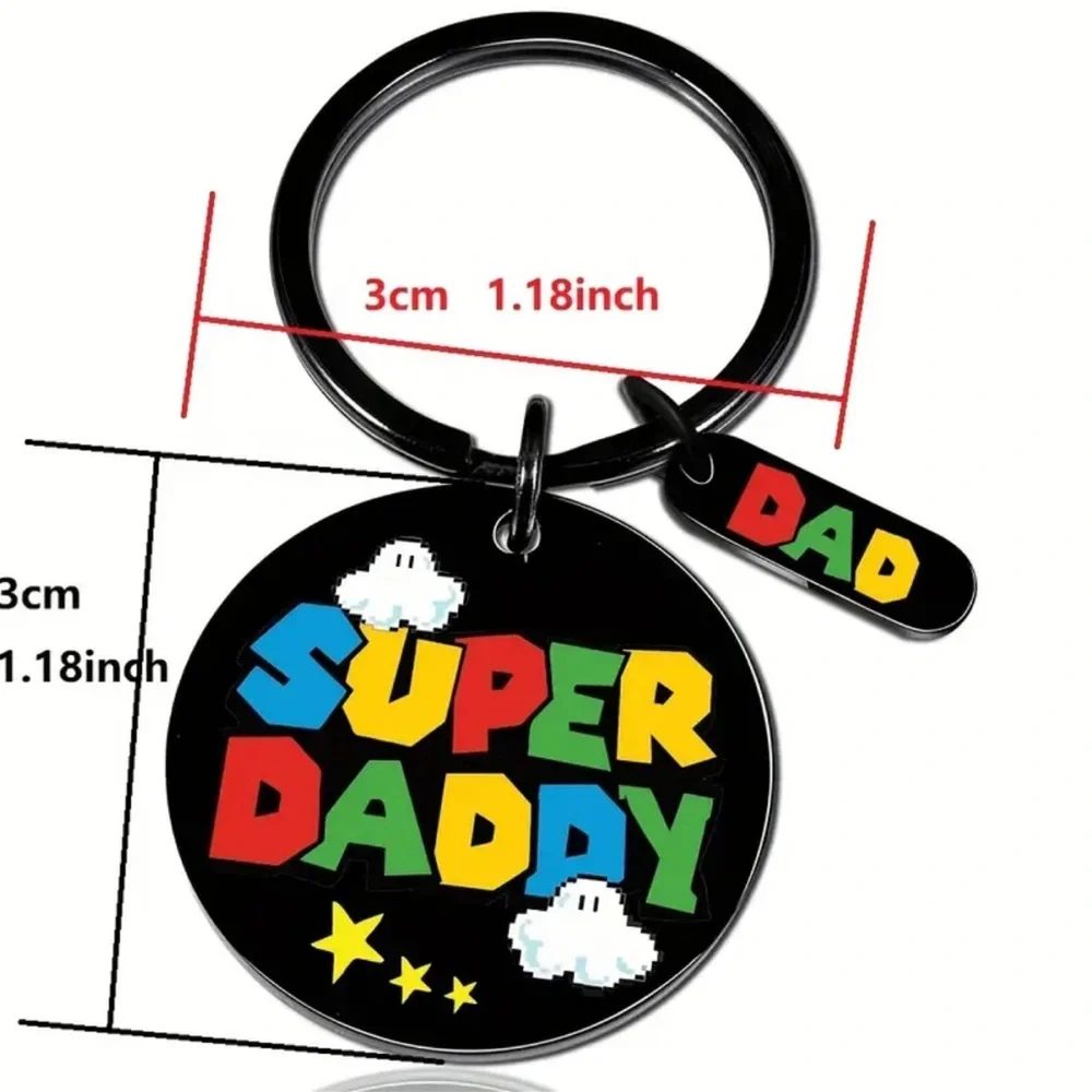 NEW| Super Daddy Multicolored Mario Keychain